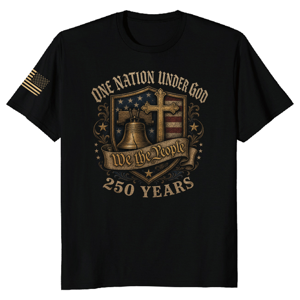 Patriotic Cross Patriot T-Shirt - Faith and Independence Day Gift
