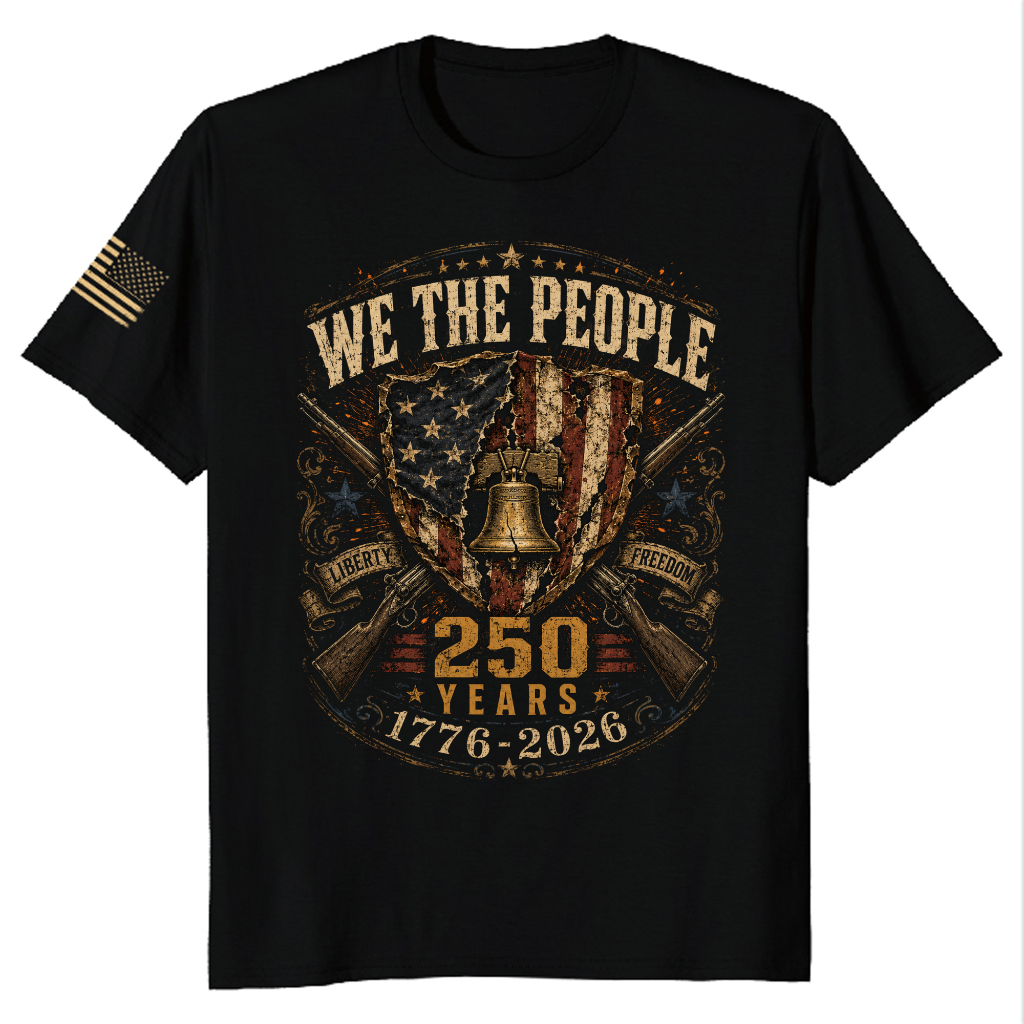 Patriotic American Graphic T-Shirt - Independence Day Celebration Gift
