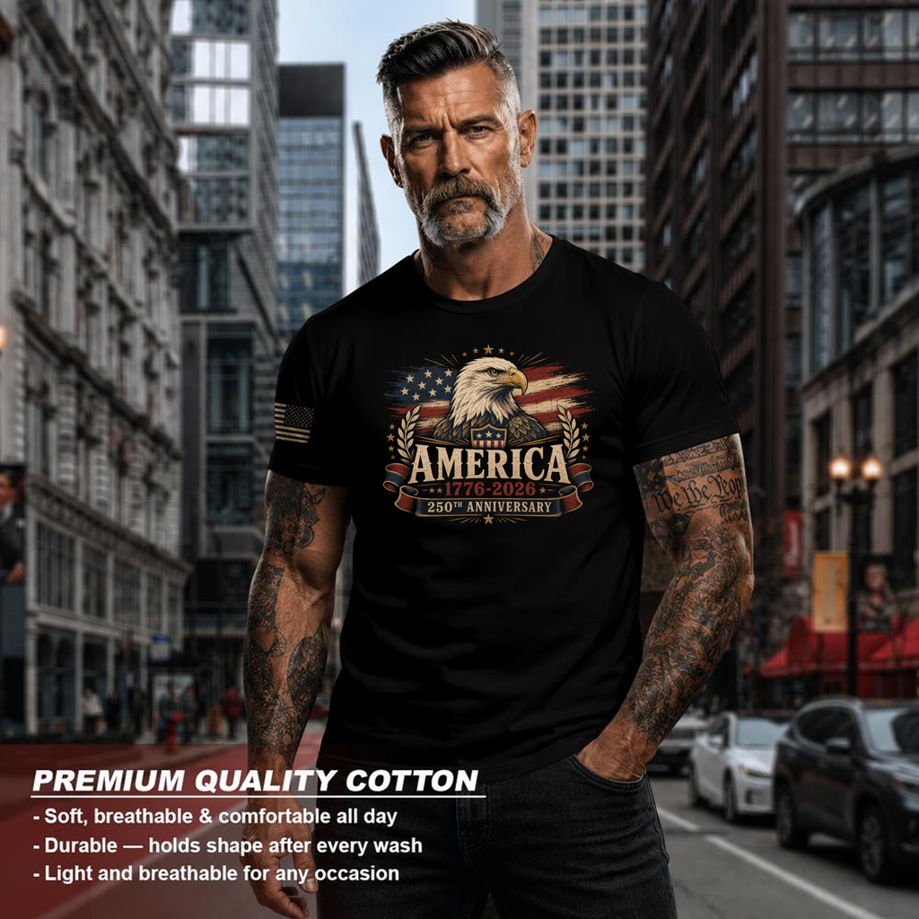 Patriotic Cool Eagles Patriot T-Shirt - Independence Day Shirt