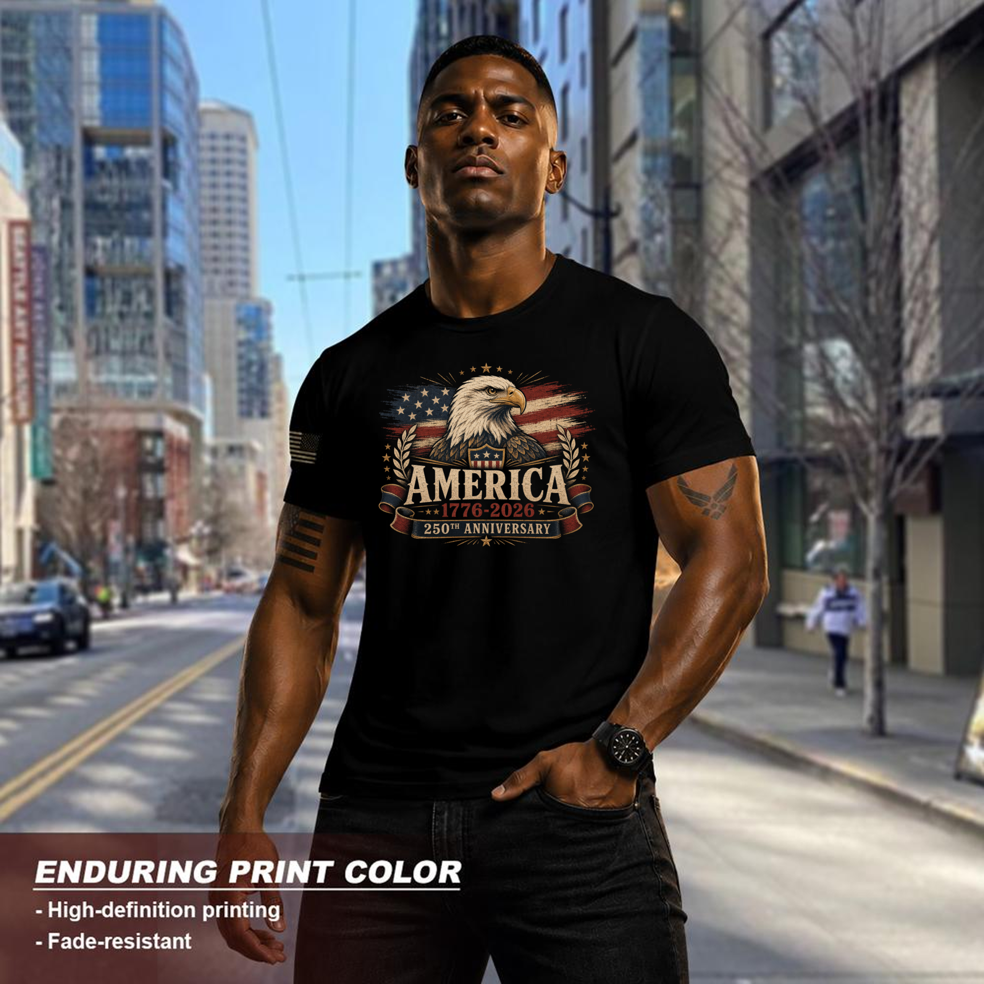 Patriotic Cool Eagles Patriot T-Shirt - Independence Day Shirt