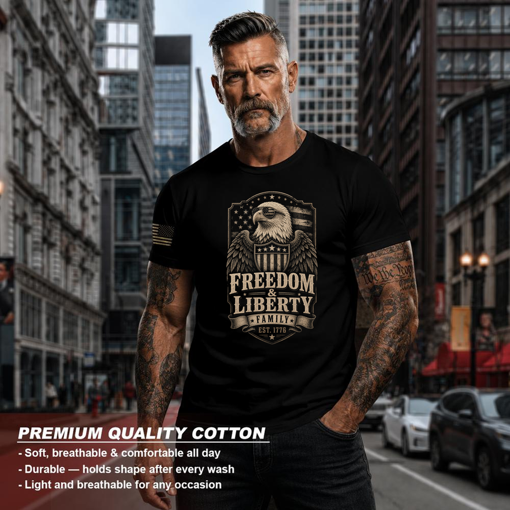 Patriotic Cool Eagles Patriot T-Shirt - Independence Day Gift