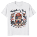 Patriotic Cat Graphic T-Shirt