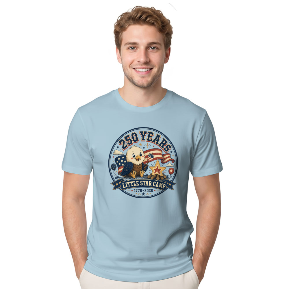 Cartoon Cute Eagles Graphic T-Shirt