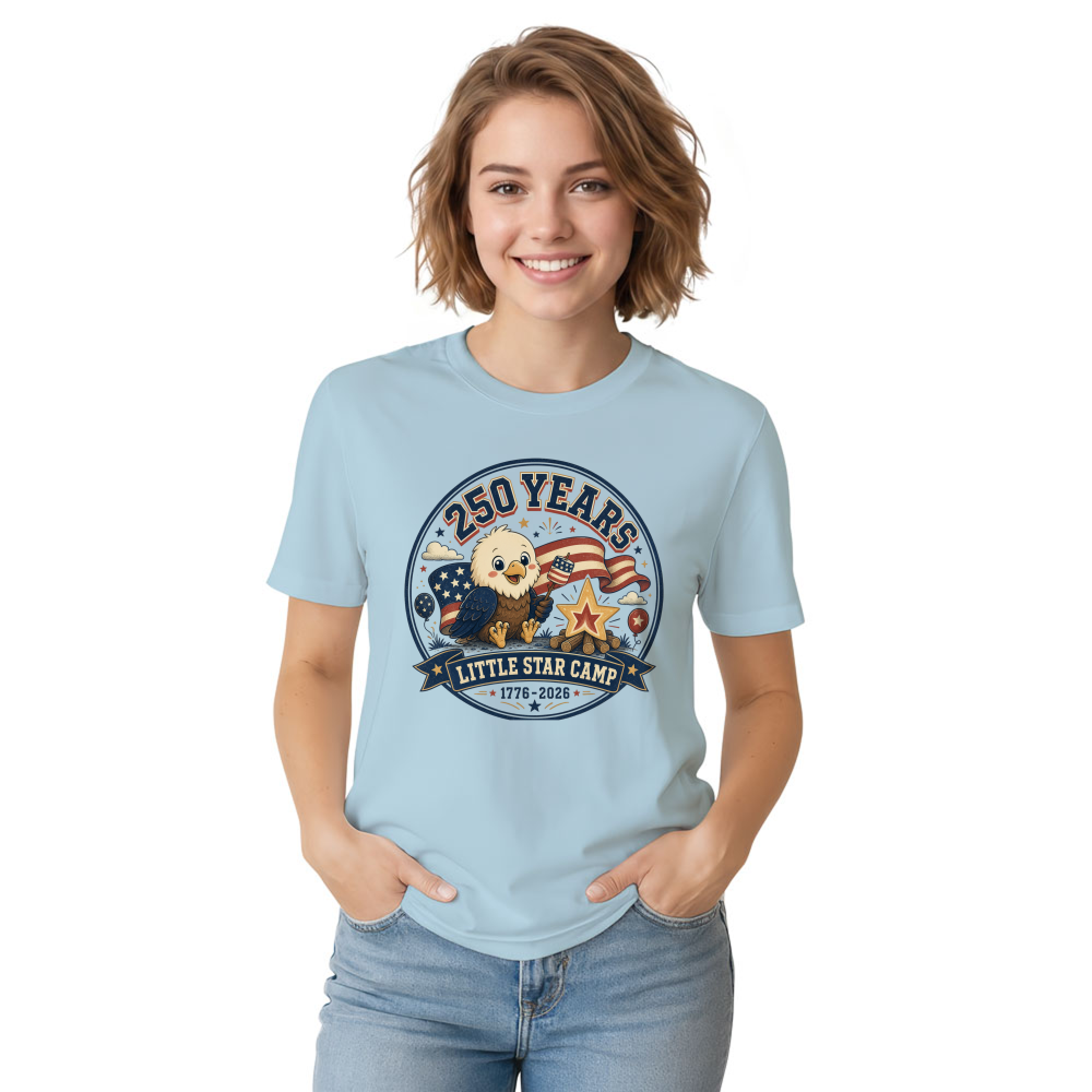 Cartoon Cute Eagles Graphic T-Shirt