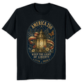 Patriotic 250 Years of Freedom Floral T-Shirt - 250th Anniversary Gift