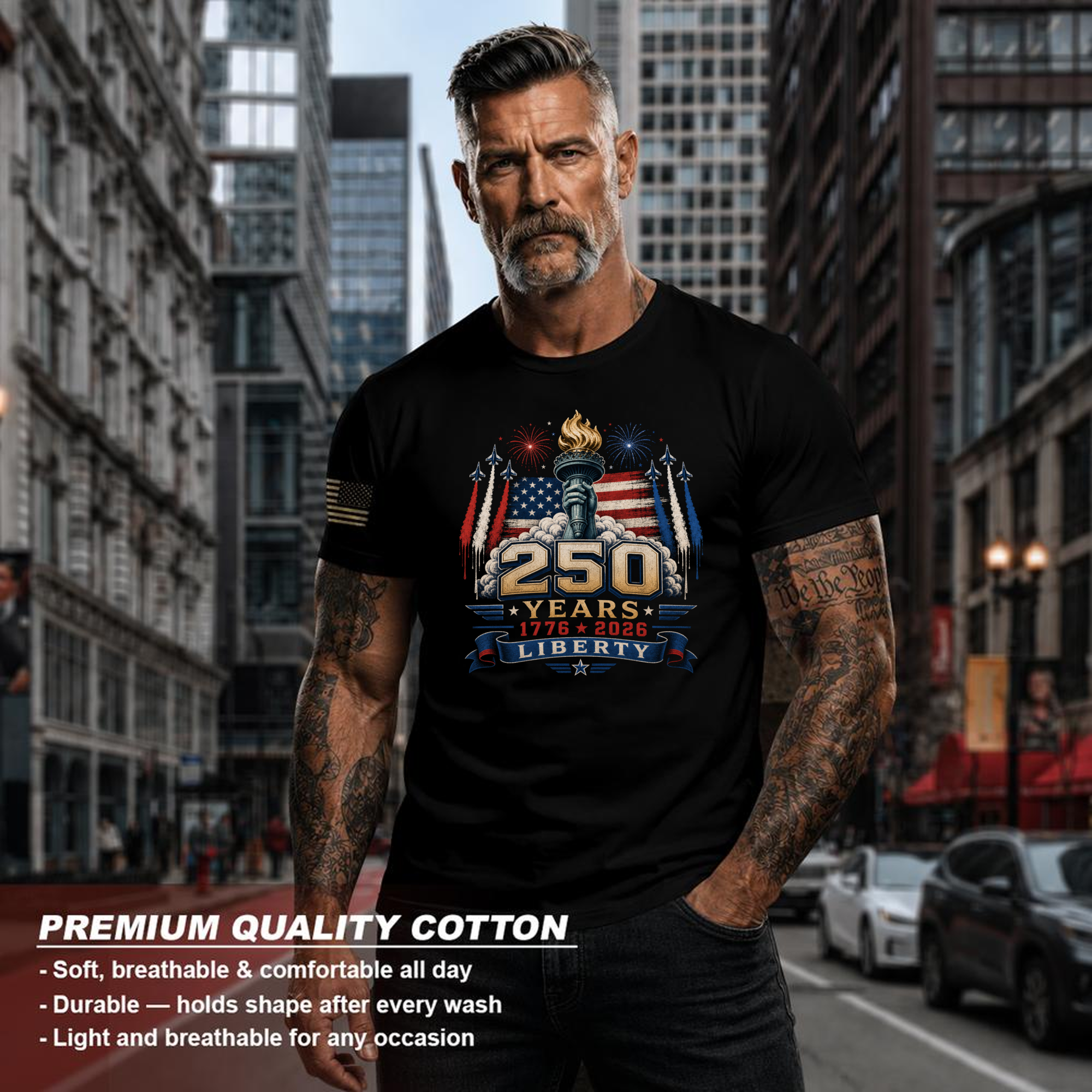 Classic Patriotic Patriot T-Shirt - Independence Day Celebration Shirt