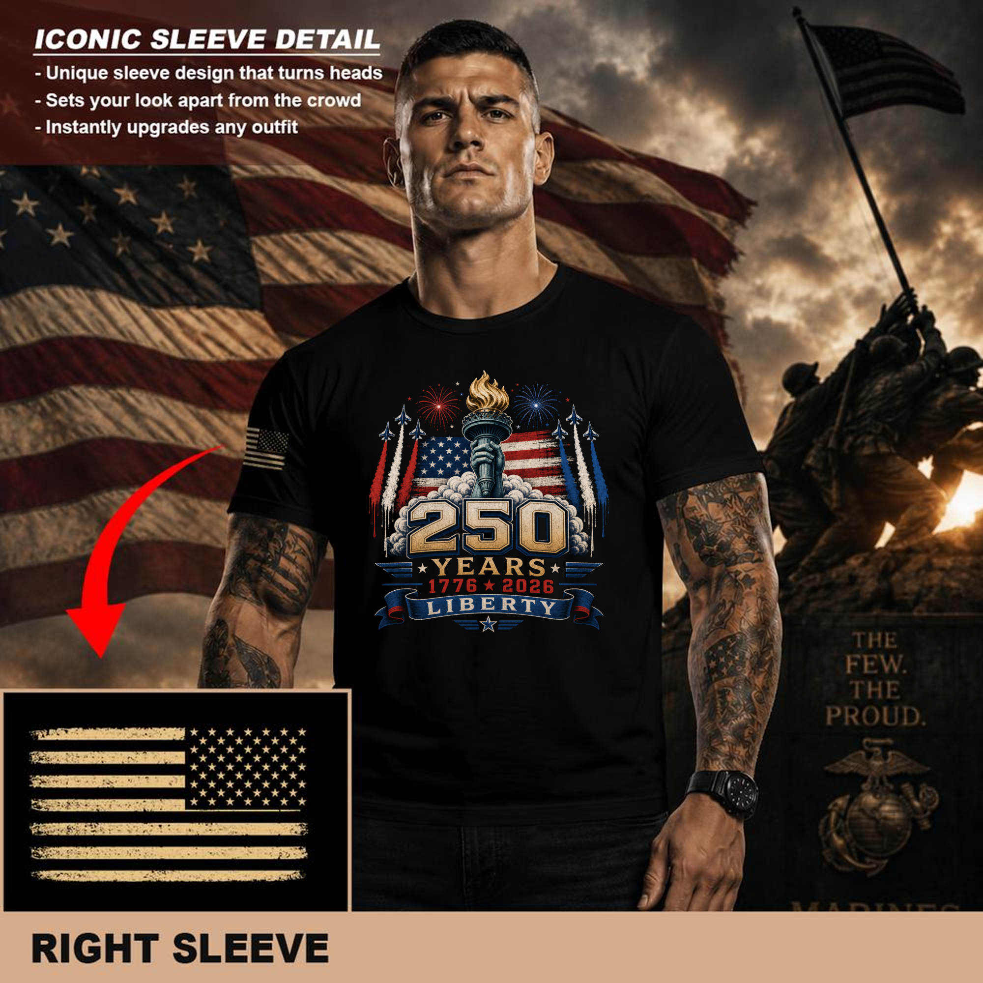 Classic Patriotic Patriot T-Shirt - Independence Day Celebration Shirt