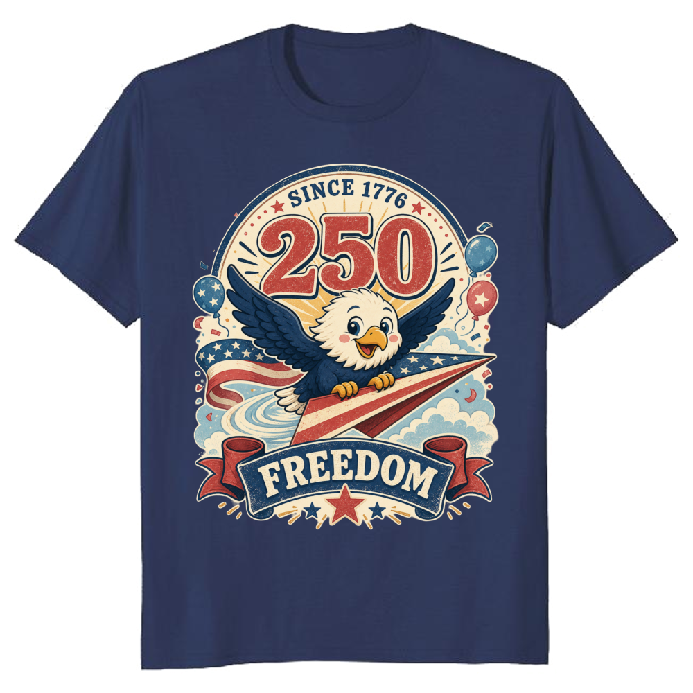 Cute Cartoon Eagles T-Shirt - Gift for Eagle and Bird Lovers