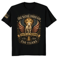 Patriotic Cross Patriot T-Shirt - Independence Day Faith Gift