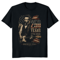Lincoln Playing Guitar T-Shirt - Gift for Music History Fans