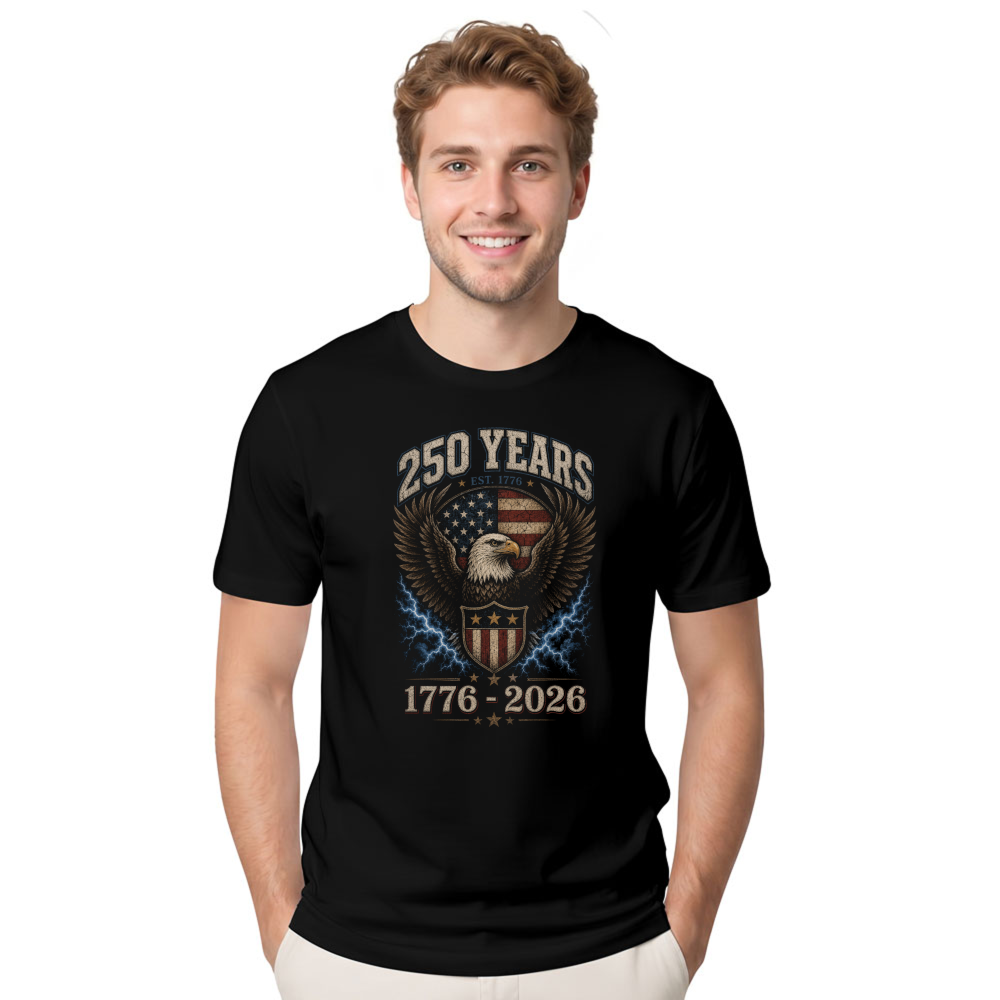 Patriotic Eagles Graphic T-Shirt - Gift for Patriotic Eagle Fans