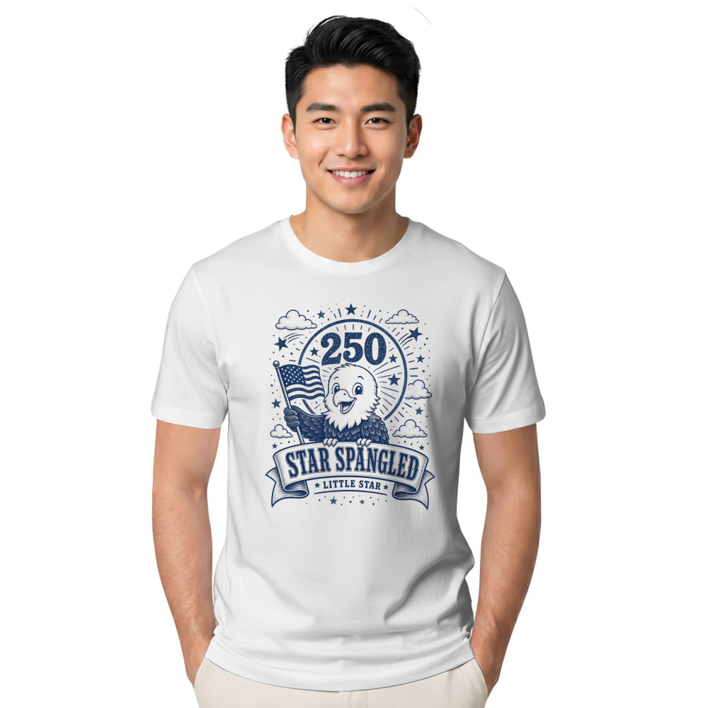 Cute Cartoon Eagles Graphic T-Shirt