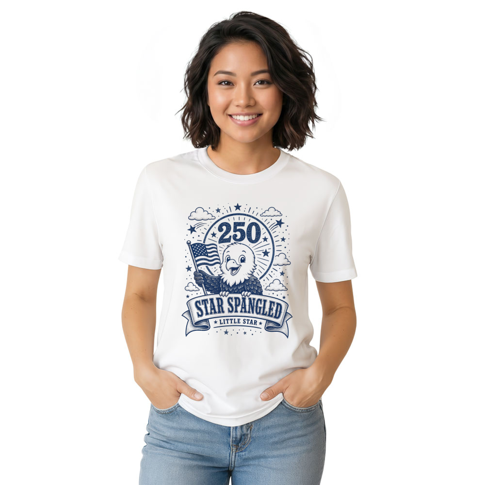 Cute Cartoon Eagles Graphic T-Shirt