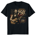 Lincoln Playing Guitar T-Shirt - Gift for Guitar Players