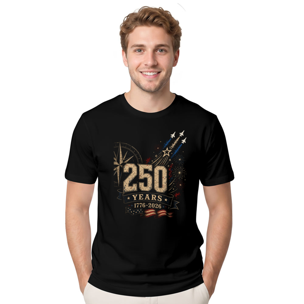 Basic Patriotic USA Pride Stars and Stripes Graphic T-Shirt