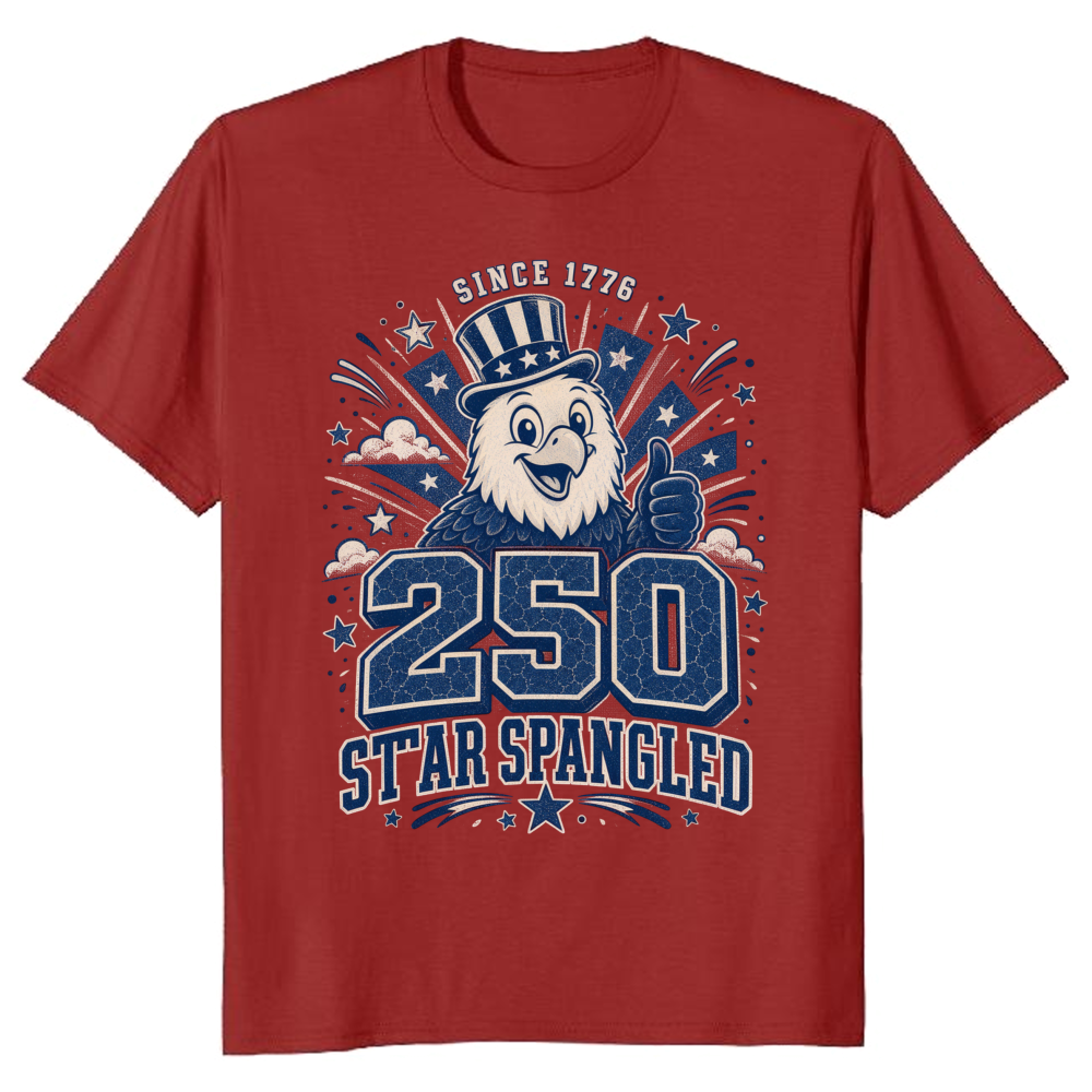 Cute Cartoon Eagles Graphic T-Shirt