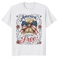 Patriotic Girly T-Shirt - Gift for Patriotic Women