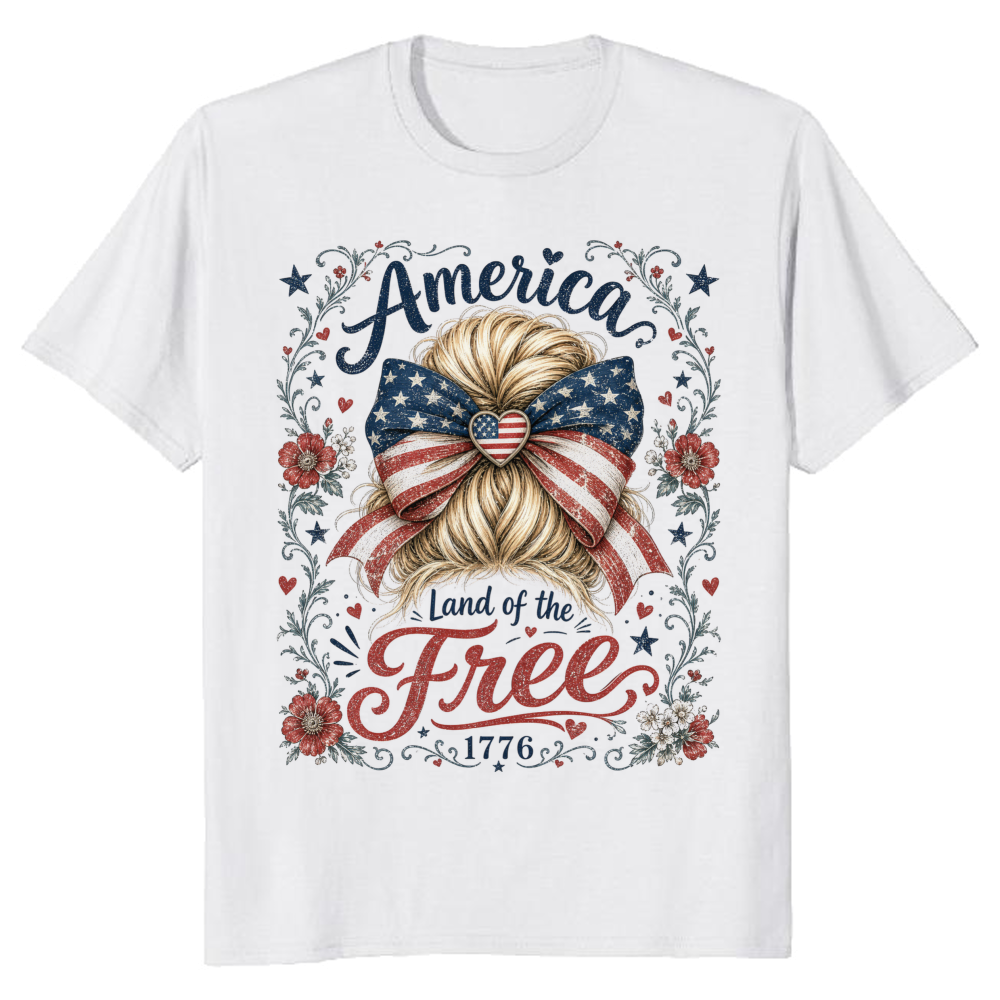 Patriotic Girly T-Shirt - Gift for Patriotic Women