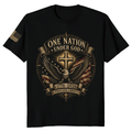 Patriotic Cross Patriot T-Shirt - Independence Day Faith Gift