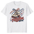 Patriotic Girly Graphic T-Shirt - Gift for Patriotic Women