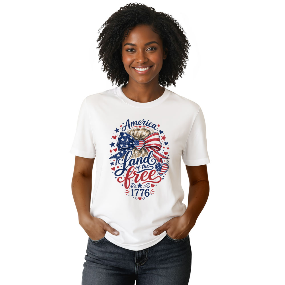 Patriotic Girly T-Shirt - Gift for Patriotic Women