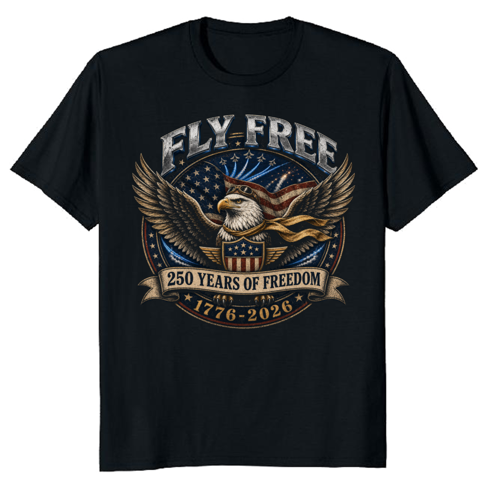 Vintage Patriotic Cool Eagle Graphic T-Shirt