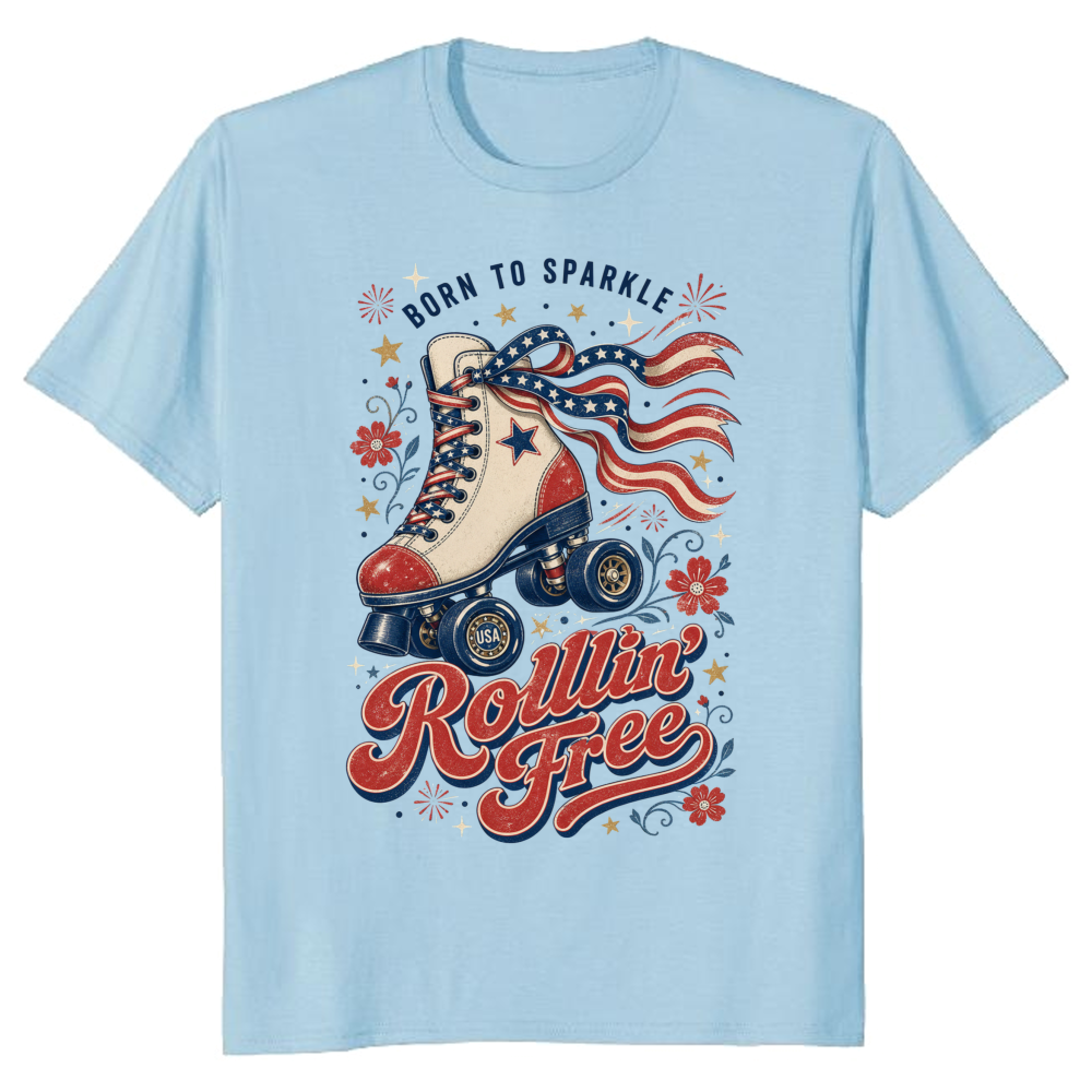 Patriotic Girly Graphic T-Shirt