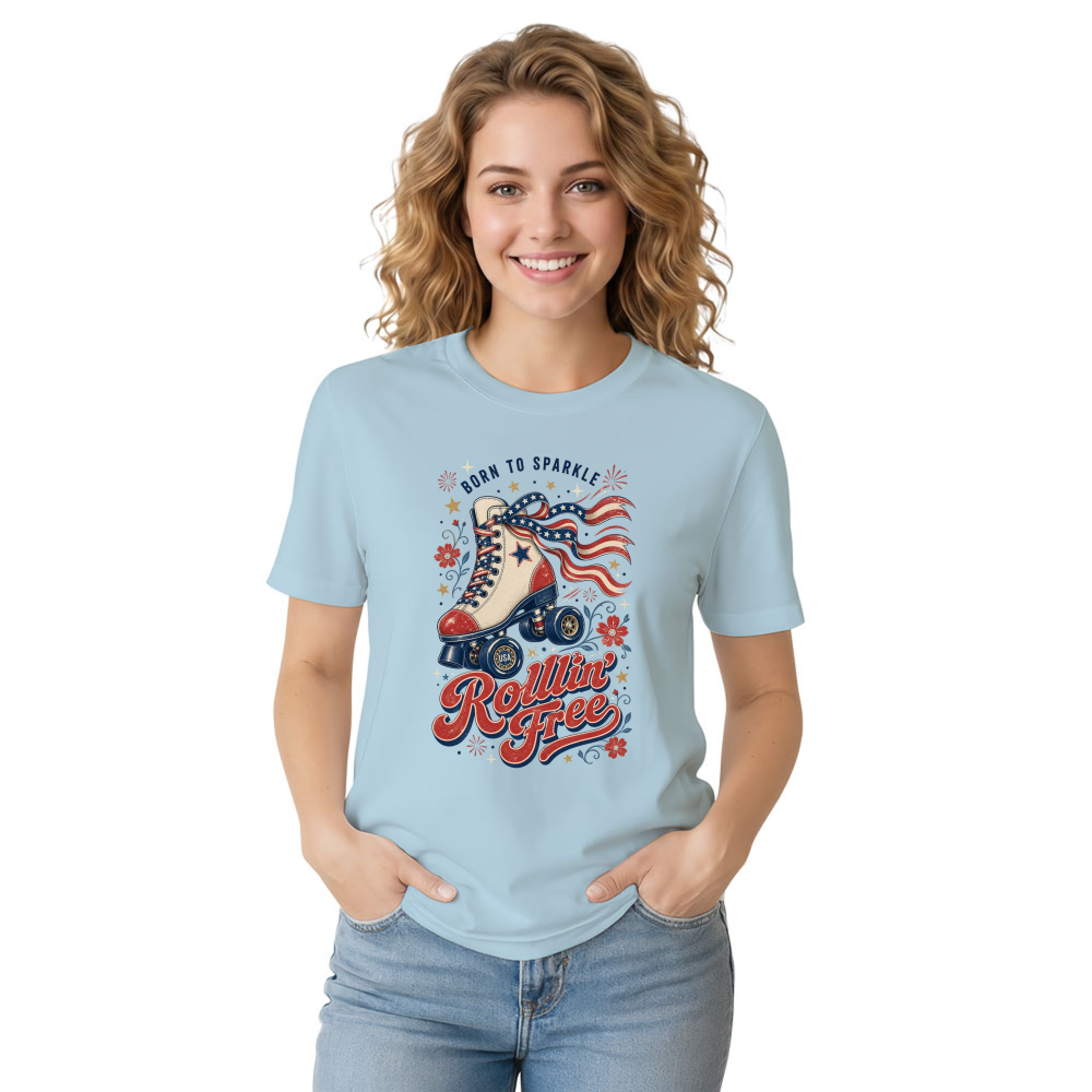 Patriotic Girly Graphic T-Shirt