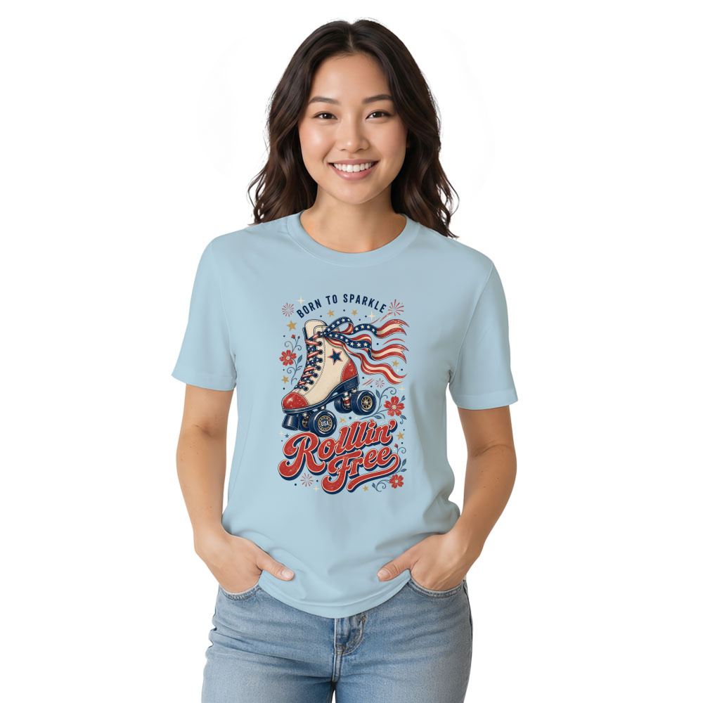 Patriotic Girly T-Shirt - Gift for Patriotic Women