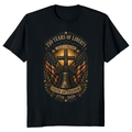 Patriotic Cross T-Shirt - Gift for Faith and Country Supporters
