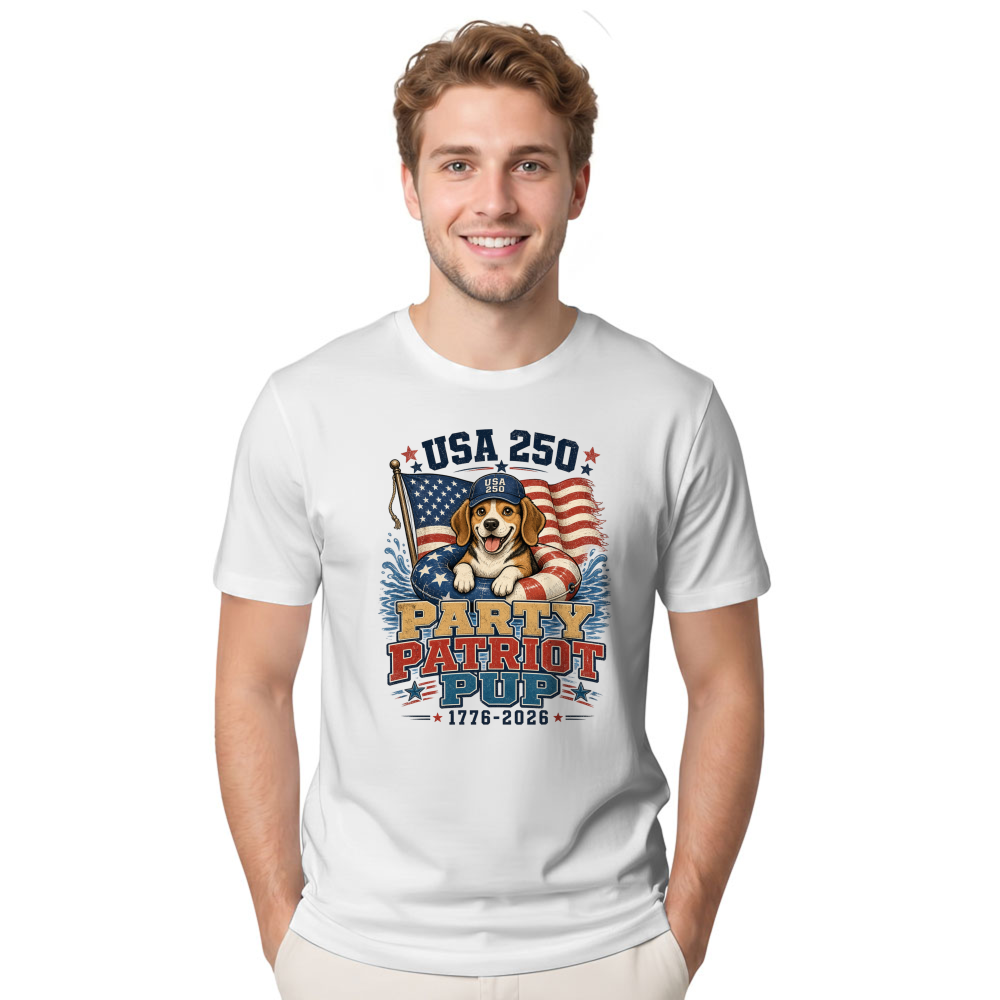 Patriotic Dog T-Shirt - Gift for Dog Lovers
