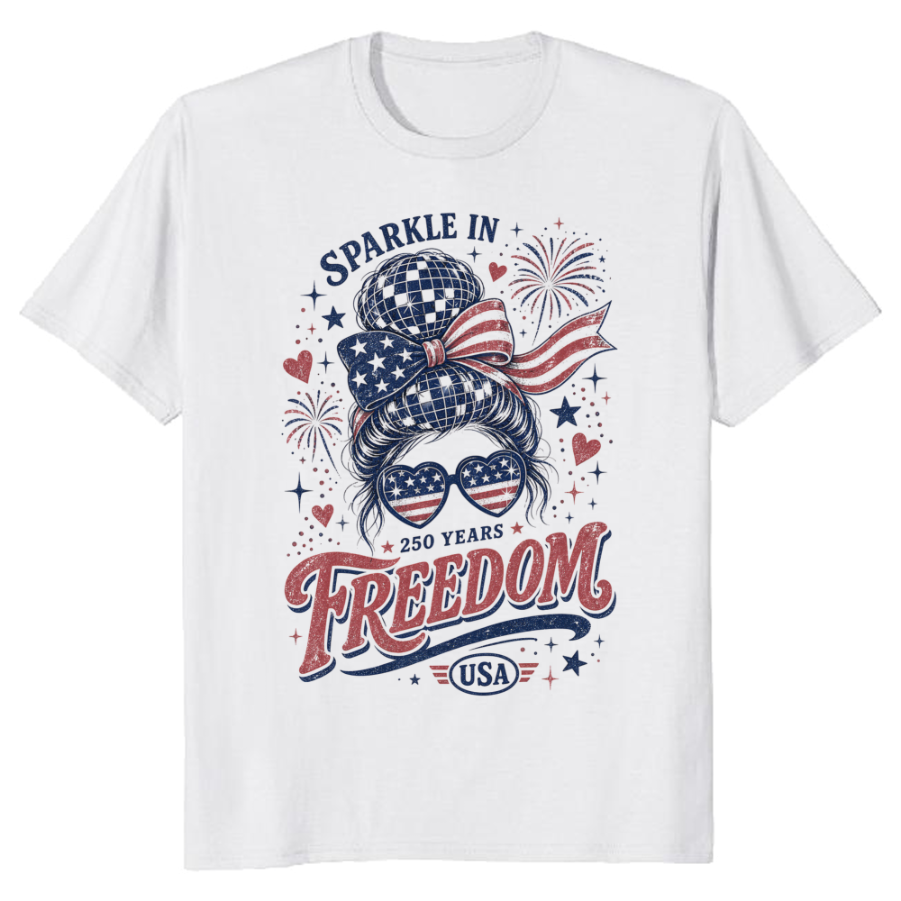 Patriotic Girly T-Shirt - Gift for Patriotic Celebrations