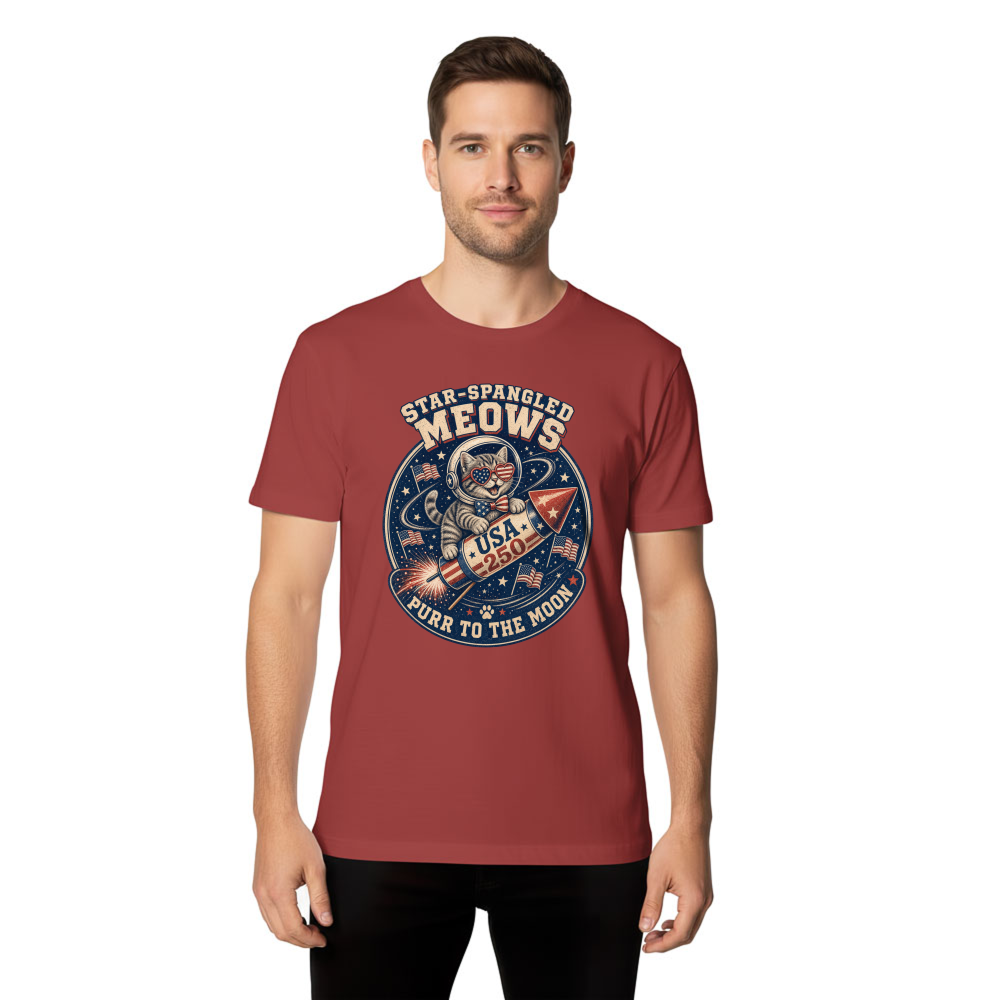 Patriotic Cat T-Shirt - Gift for Cat Lovers
