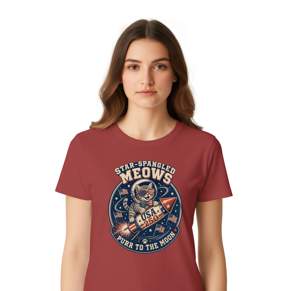 Patriotic Cat T-Shirt - Gift for Cat Lovers