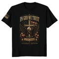 Patriotic Cross T-Shirt - Faith and Independence Day Gift