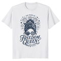 Patriotic Girly T-Shirt - 4th of July Gift for Patriotic Women