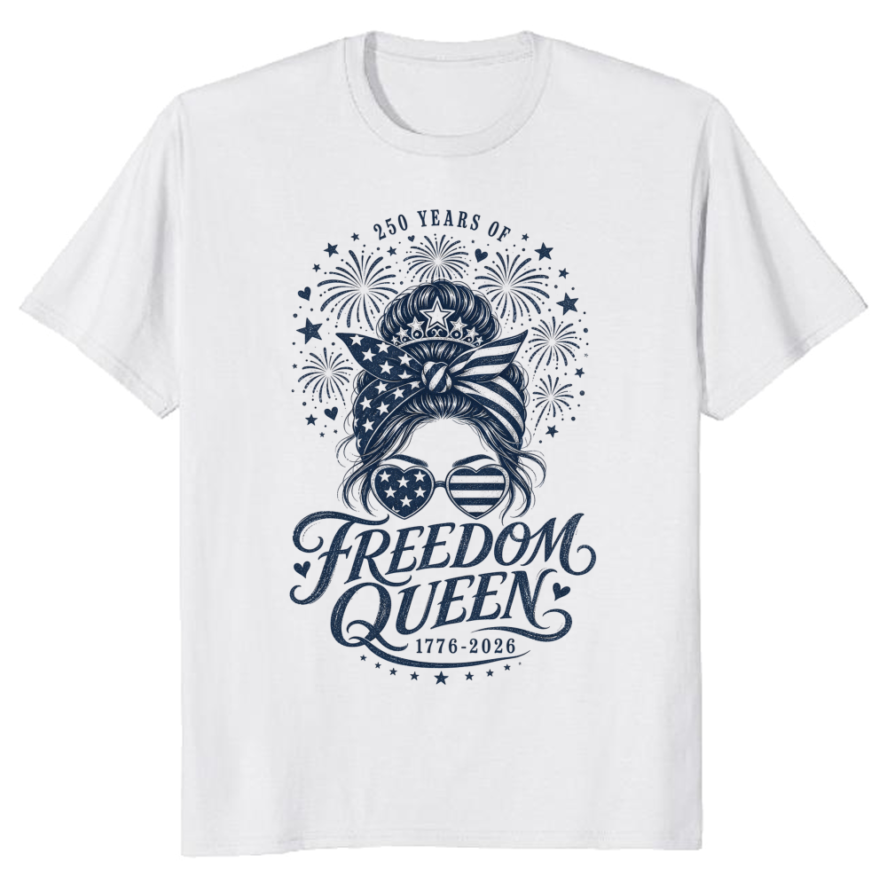 Patriotic Girly T-Shirt - 4th of July Gift for Patriotic Women