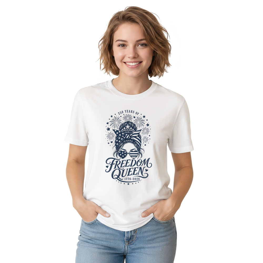 Patriotic Girly Graphic T-Shirt