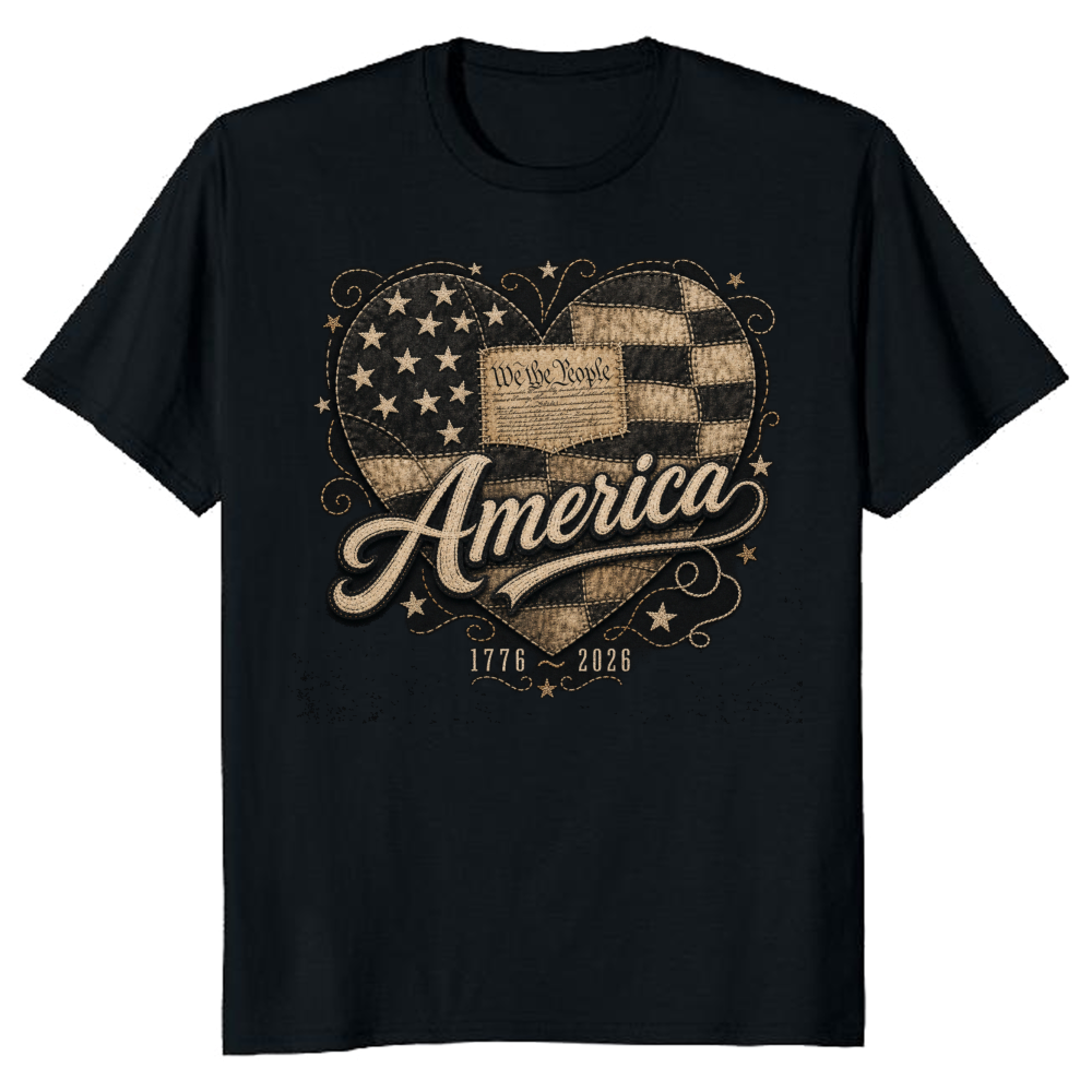 250th Anniversary Pretty Flag T-Shirt - Patriotic Celebration Gift