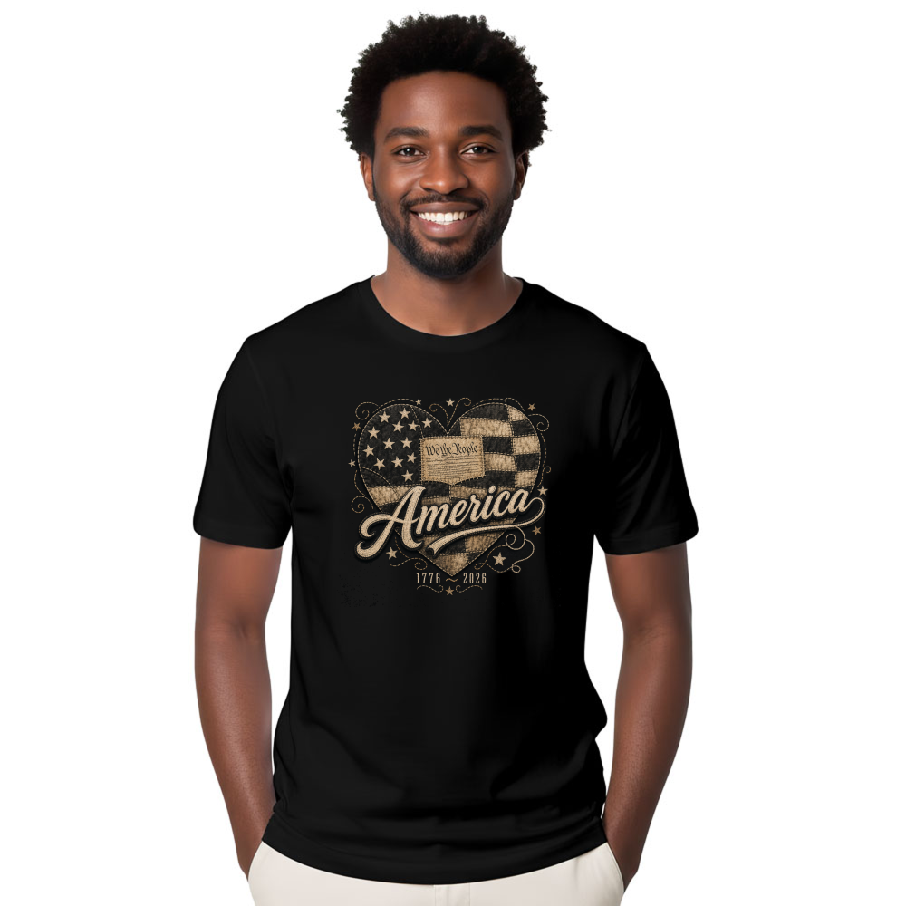 250th Anniversary Pretty Flag T-Shirt - Patriotic Celebration Gift