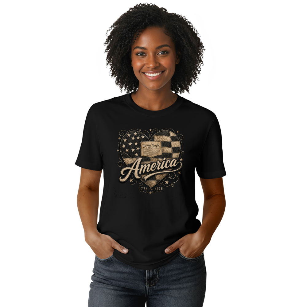 250th Anniversary Pretty Flag T-Shirt - Patriotic Celebration Gift