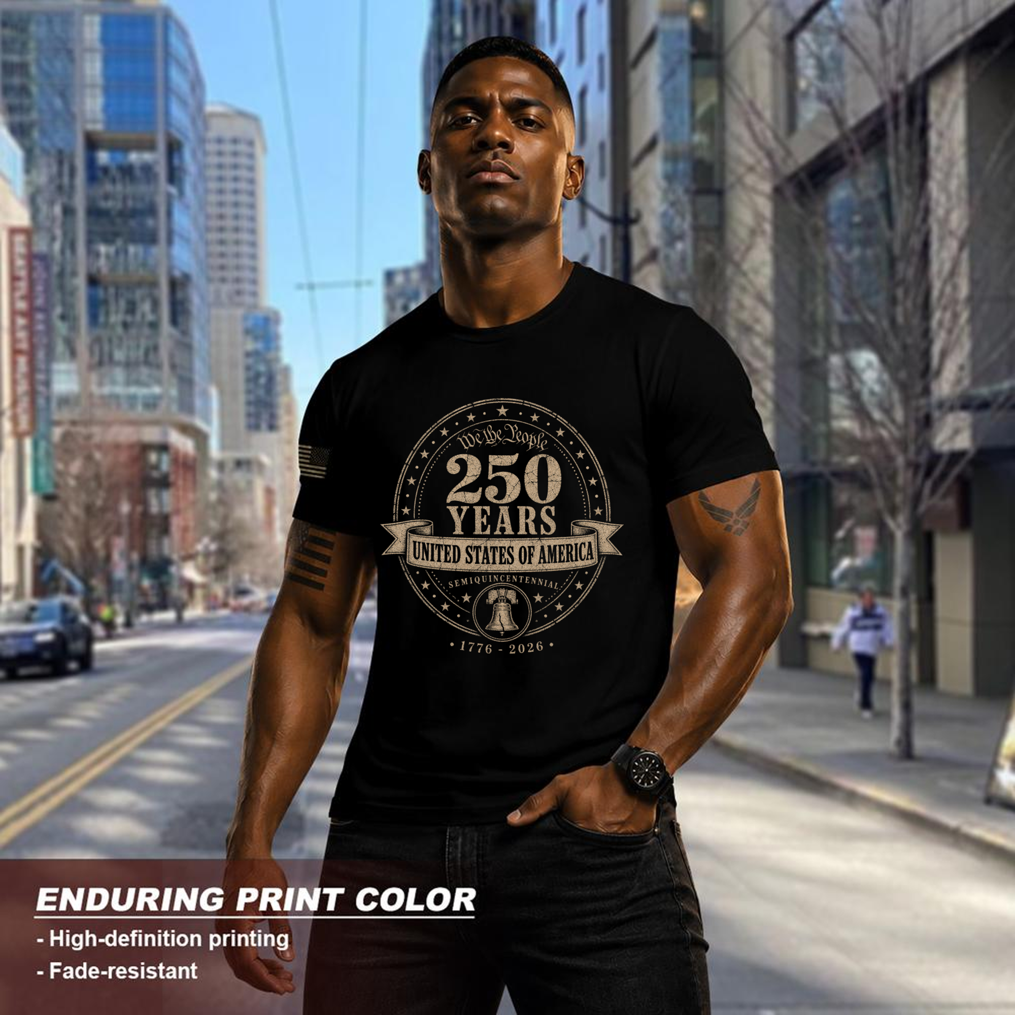 Patriotic American Heritage Patriot T-Shirt - Independence Day Gift