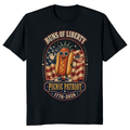 Patriotic Hot Dog T-Shirt - 4th of July Cookout Gift
