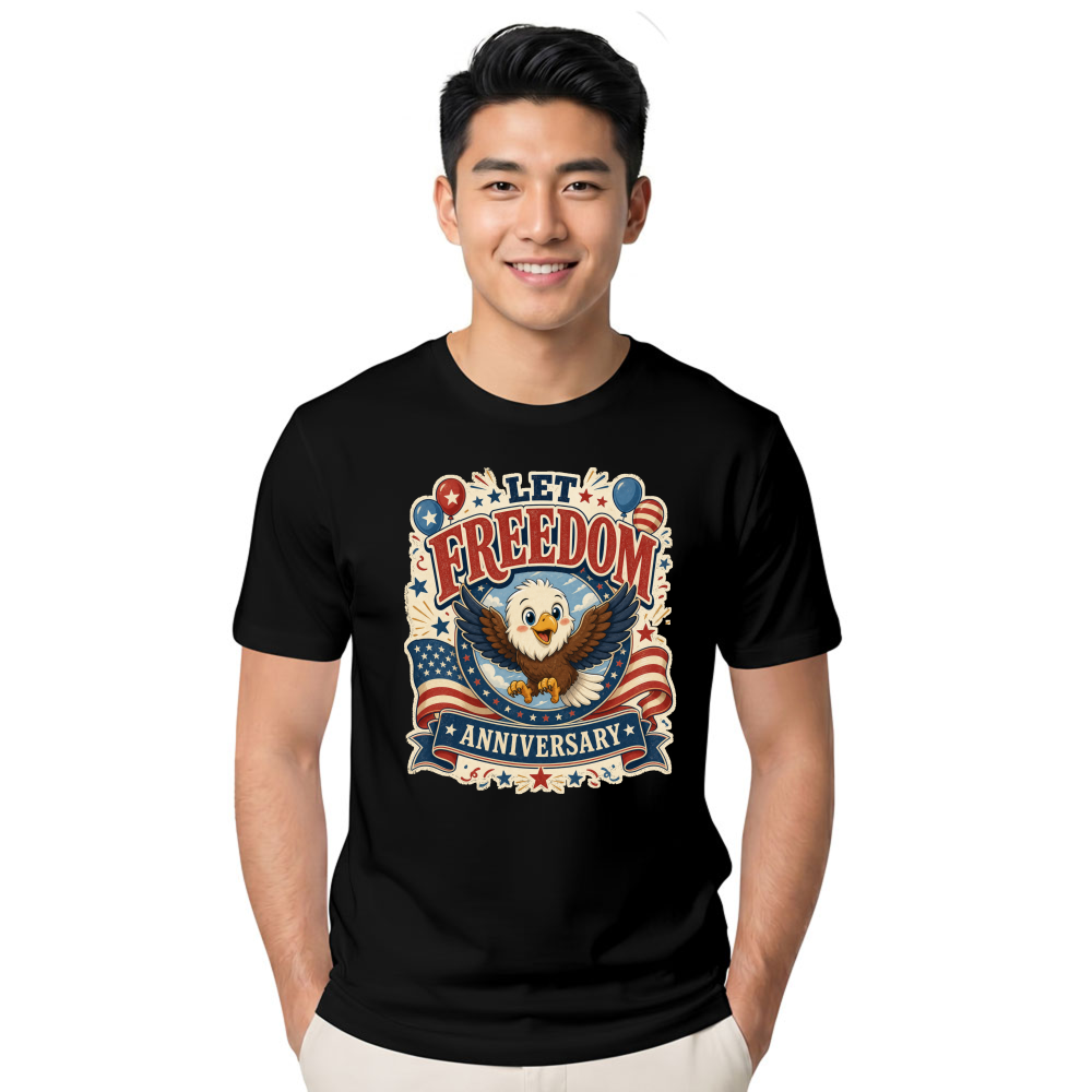 Cute Cartoon Eagles T-Shirt - Gift for Bird Lovers
