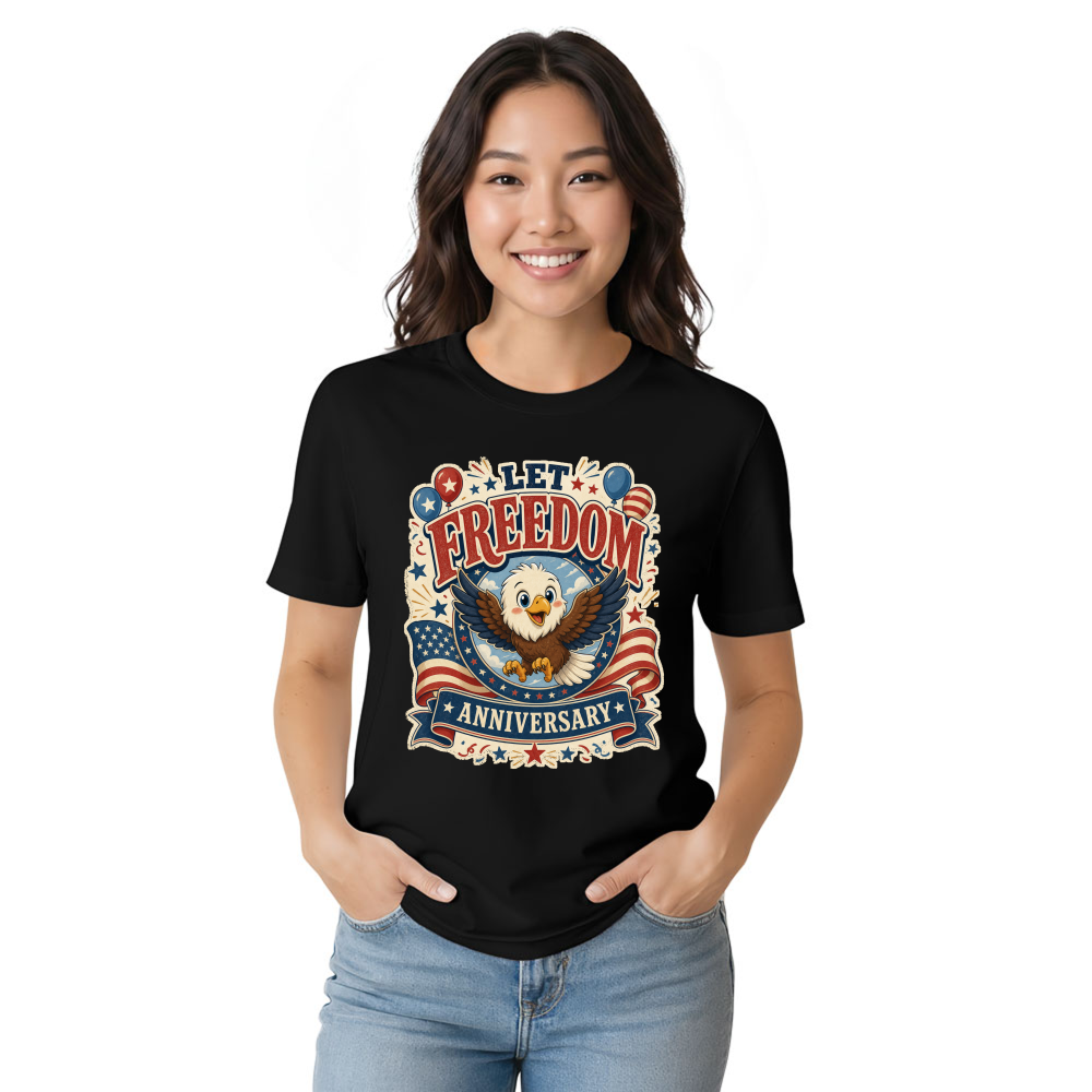 Cute Cartoon Eagles T-Shirt - Gift for Bird Lovers