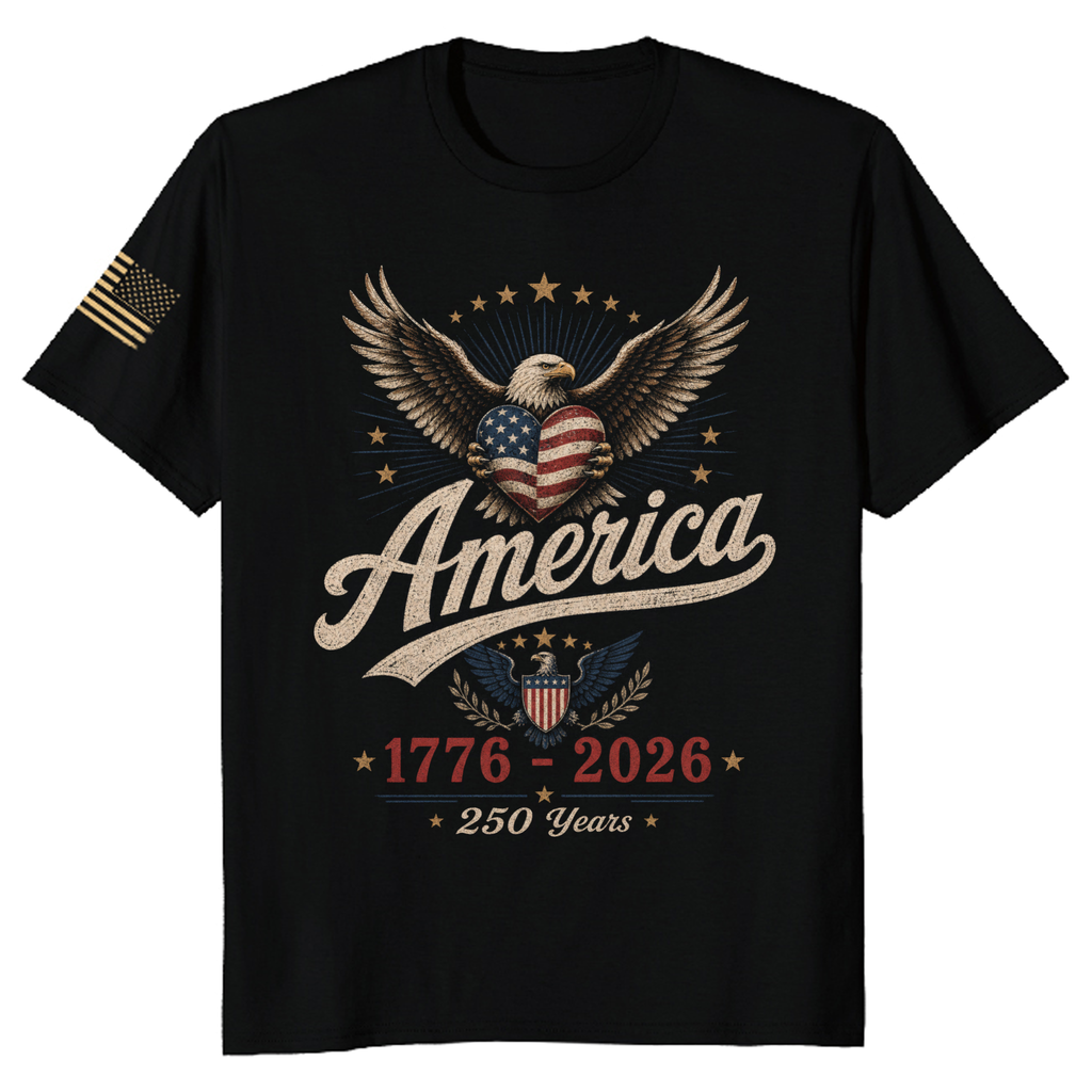 250th Anniversary Pretty Flag Patriot T-Shirt - USA 250 Celebration Gift