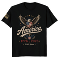 250th Anniversary Pretty Flag Patriot T-Shirt - USA 250 Celebration Gift