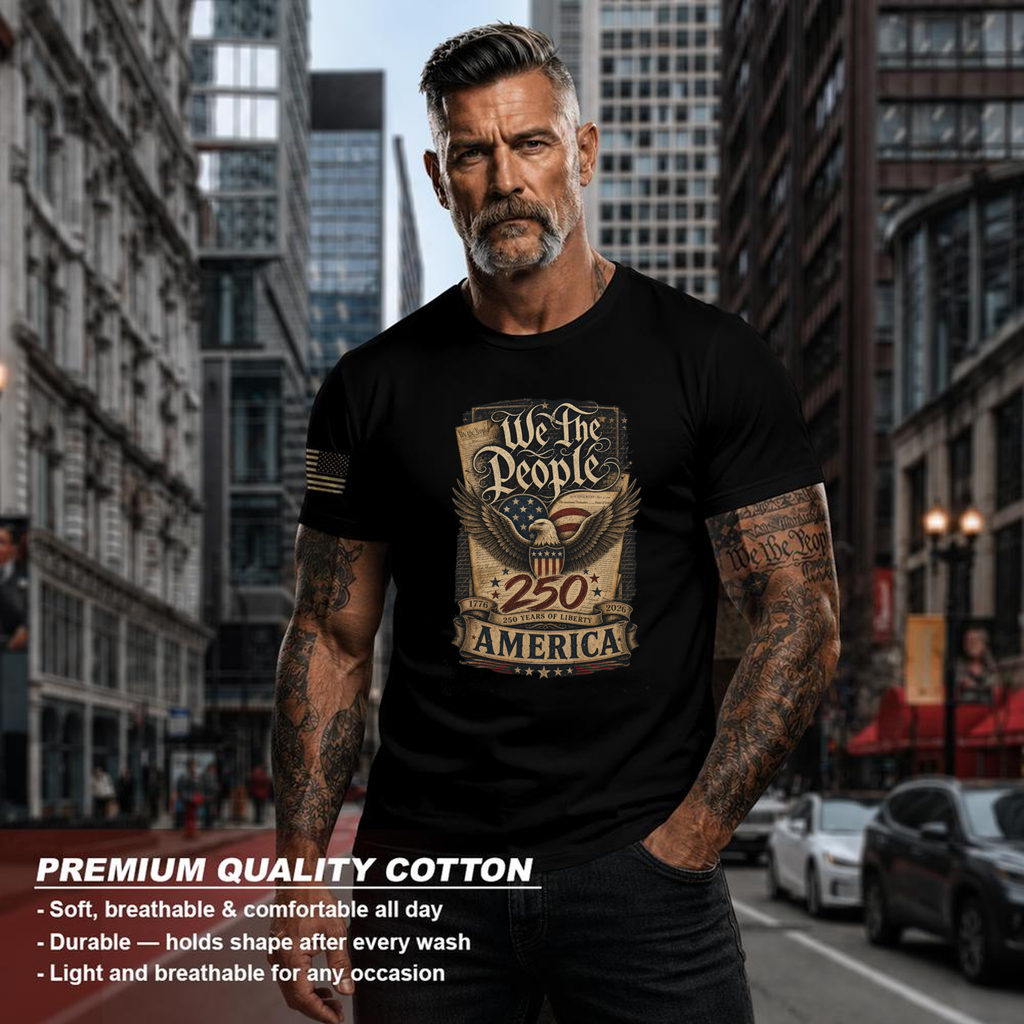 250th Anniversary Pretty Flag Patriot T-Shirt - USA 250 Celebration Gift