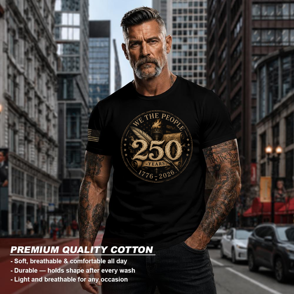 Patriotic Basic Graphic T-Shirt