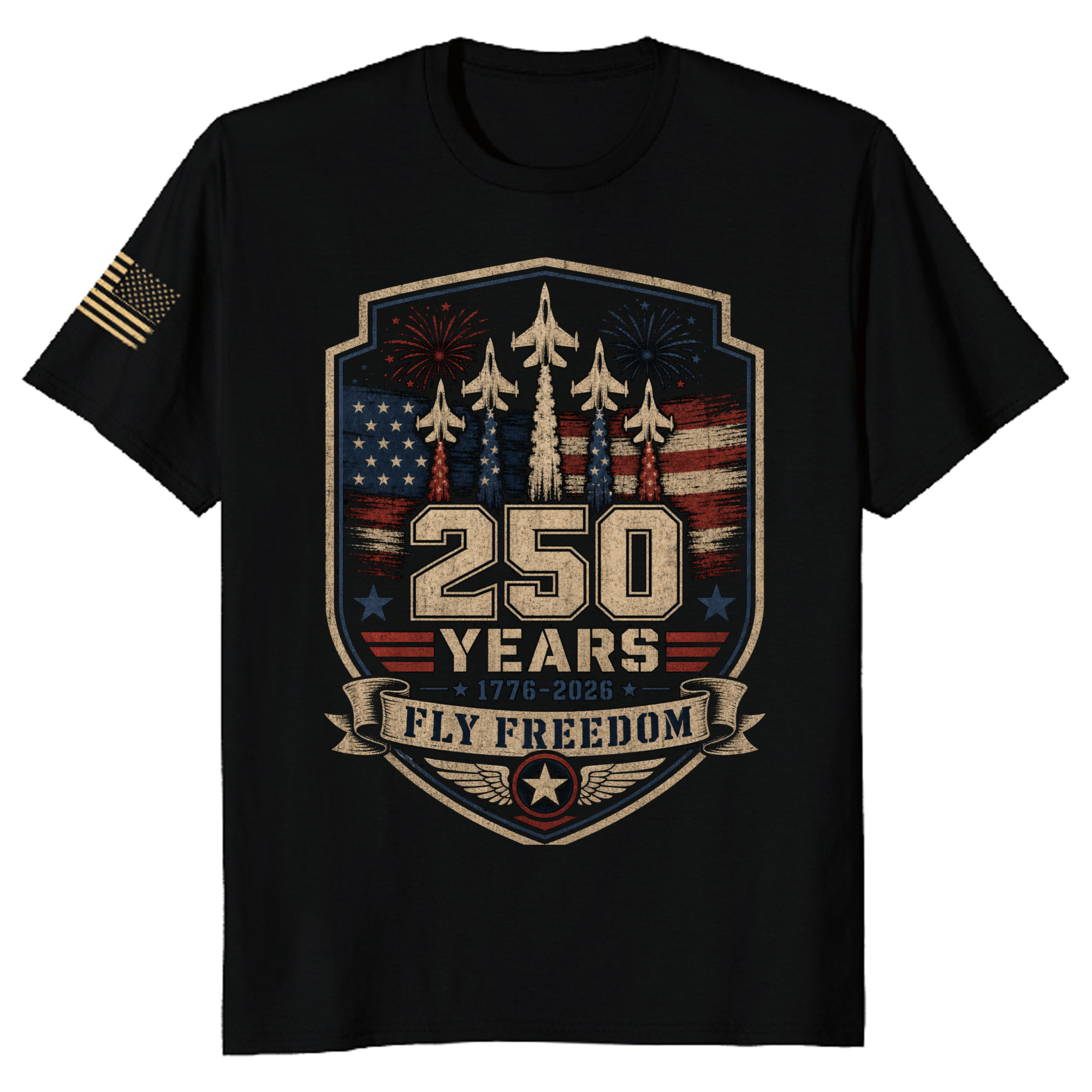 Patriotic Graphic T-Shirt - Independence Day Celebration